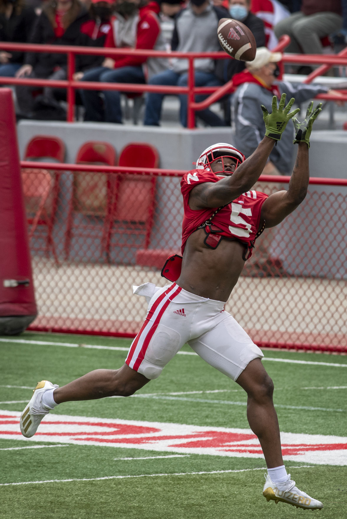 Nebraska football practice, 4.17